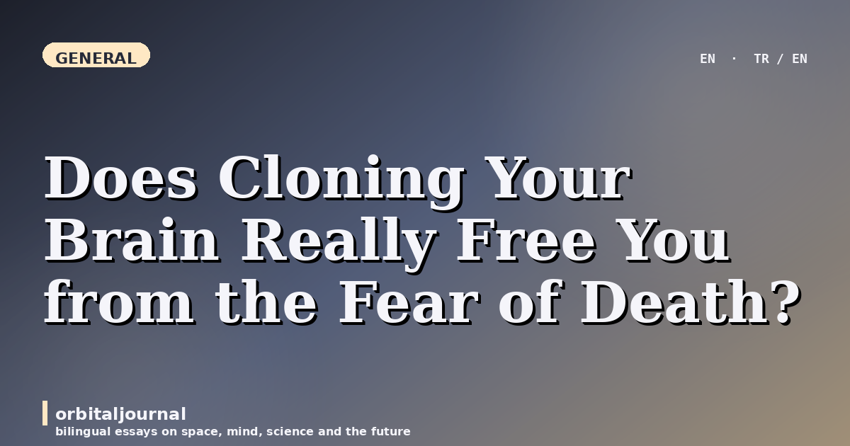 Does Cloning Your Brain Really Free You from the Fear of Death?
