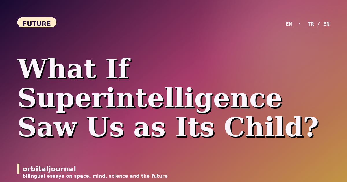 What If Superintelligence Saw Us as Its Child?