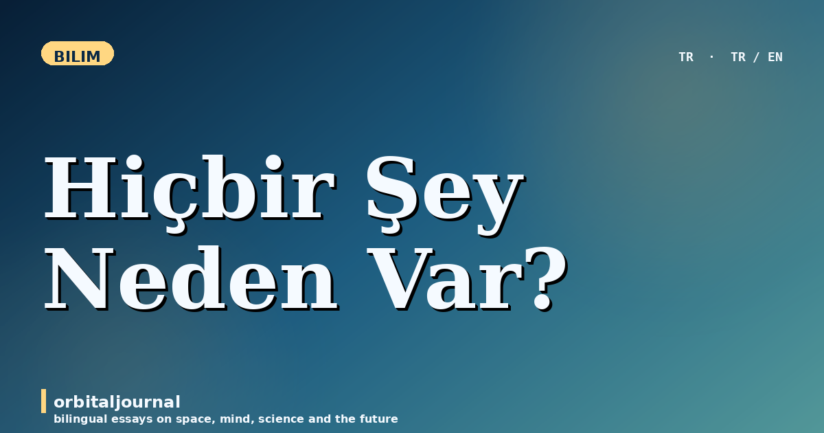 Hiçbir Şey Neden Var?