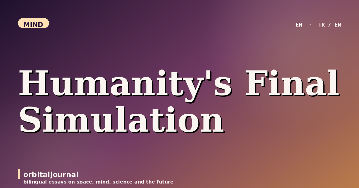 Humanity's Final Simulation