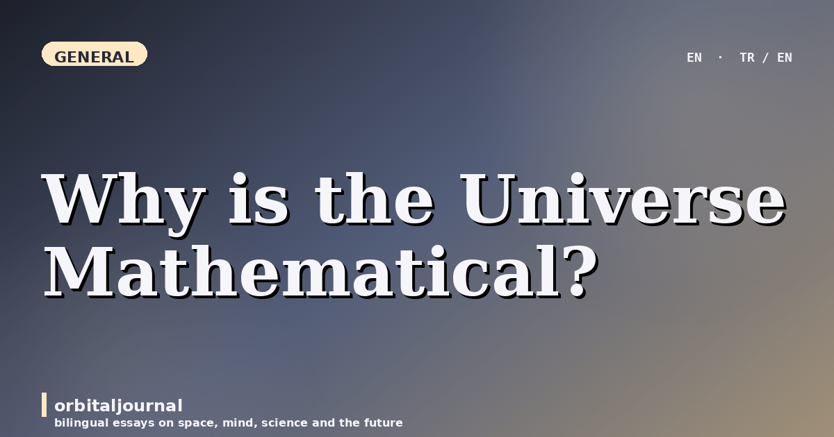 Why is the Universe Mathematical?